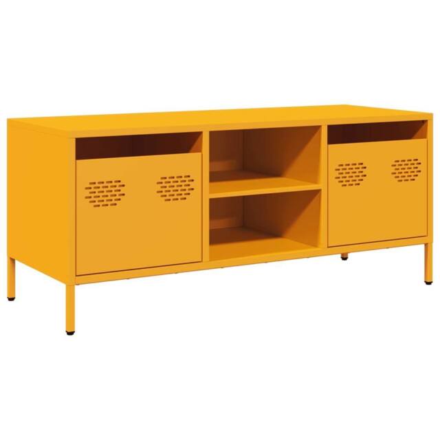 Berkfield Home TV Cabinet Mustard Yellow 101.5x39x43.5 cm Cold-rolled Steel - image 1