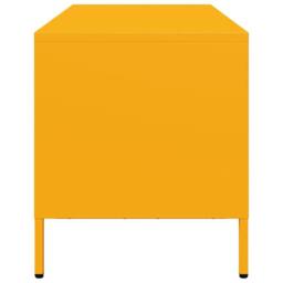 Berkfield Home TV Cabinet Mustard Yellow 101.5x39x43.5 cm Cold-rolled Steel - thumbnail 6