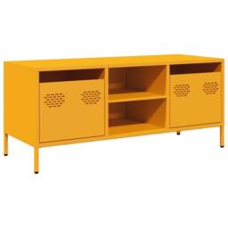 Berkfield Home TV Cabinet Mustard Yellow 101.5x39x43.5 cm Cold-rolled Steel