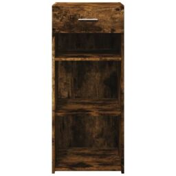 Berkfield Home Sideboard Smoked Oak 40x42.5x93 cm Engineered Wood in Brown - thumbnail 4