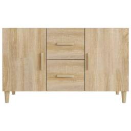 Berkfield Home Sideboard Sonoma Oak 100x36x60 cm Engineered Wood in Light Tan - Size: 100 x 36 x 60 cm