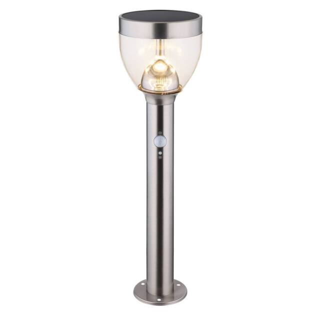 Netlighting Solar Light Outdoor Bollard Stainless Steel IP44 LED 3000K in Grey - image 1
