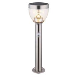Netlighting Solar Light Outdoor Bollard Stainless Steel IP44 LED 3000K in Grey