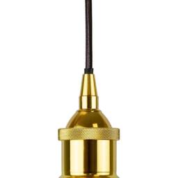 SE Home Navy Blue Worcester Pendant Light - Gold - Black Round - thumbnail 2
