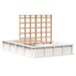 Berkfield Home White Bed Frame with Lift-Up Storage - 140 x 200 cm - thumbnail 3
