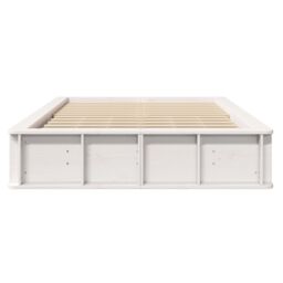 Berkfield Home White Bed Frame with Lift-Up Storage - 140 x 200 cm - thumbnail 5
