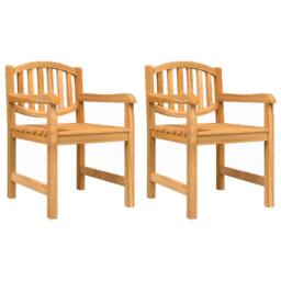 Berkfield Home 5 Piece Garden Dining Set Solid Wood Teak in Brown - thumbnail 3