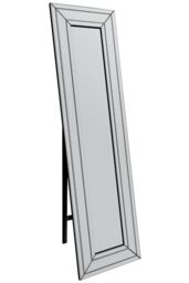 MirrorOutlet Triple Bevel Large Modern Venetian Cheval Mirror 5Ft X 1Ft3 150X40cm in Silver - Size: 1 Pack - thumbnail 4
