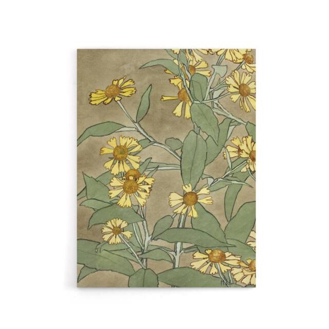 "Artery8 Daisies with Yellow Petals Canvas Wall Art Print Overbeck - Size: W18"" x H24""" - image 1