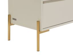 Vente-unique 6-Drawer Chest Of Drawers - MDF & Metal - Beige & Gold - KORASA - thumbnail 9