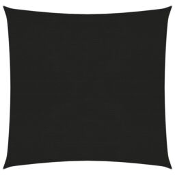 Berkfield Home Sunshade Sail 160 g/m ² Black 4.5x4.5 m HDPE - thumbnail 1