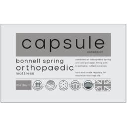 Cheshire Oakham Capsule Orthopaedic Mattress 135cm Double in White - Size: King - thumbnail 4