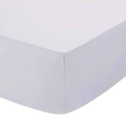 "Homes-Linen 180 Thread Count 16""/40cm Extra Deep Non Iron Fitted Sheet in White - Size: Super King" - thumbnail 2