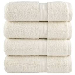 Berkfield Home Premium Soap Towels SOLUND 4 pcs Cream 30x30 cm 600 gsm - thumbnail 2