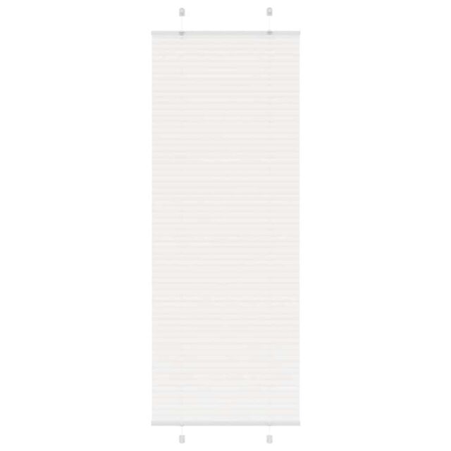 Berkfield Home Pleated Blind White 70x200 cm Fabric Width 69.4 cm Polyester - image 1