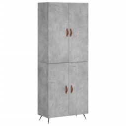 Berkfield Home Highboard Concrete Grey 69.5x34x180 cm Engineered Wood