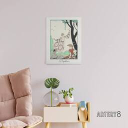 "Artery8 Butterflies Picnic Fashion Barbier Vintage Canvas Wall Art in White - Size: W18"" x H24""" - thumbnail 3