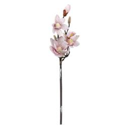 VFM e-Store Christmas Fabric Magnolia Spray Decoration 70cm x 19cm Pink X 1 - Size: 70 cm x 19 cm - thumbnail 1