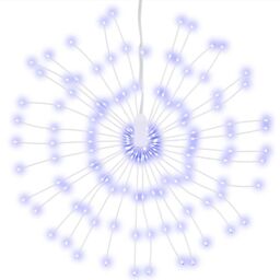 Berkfield Home Christmas Starburst Lights 140 LEDs 4 pcs Blue 17 cm - thumbnail 3