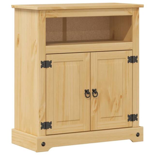 Berkfield Home Bathroom Cabinet Corona 70x33x80 cm Solid Wood Pine in Brown - Size: 70 x 33 x 80 cm - image 1