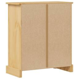 Berkfield Home Bathroom Cabinet Corona 70x33x80 cm Solid Wood Pine in Brown - Size: 70 x 33 x 80 cm - thumbnail 7