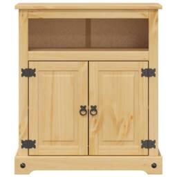 Berkfield Home Bathroom Cabinet Corona 70x33x80 cm Solid Wood Pine in Brown - Size: 70 x 33 x 80 cm - thumbnail 5