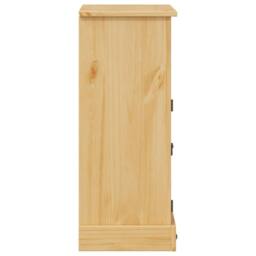 Berkfield Home Bathroom Cabinet Corona 70x33x80 cm Solid Wood Pine in Brown - Size: 70 x 33 x 80 cm - thumbnail 6