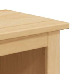 Berkfield Home Bathroom Cabinet Corona 70x33x80 cm Solid Wood Pine in Brown - Size: 70 x 33 x 80 cm - thumbnail 8