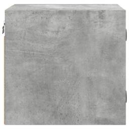 Berkfield Home Bedside Cabinet with Glass Door Concrete Grey 35x37x35 cm - Size: 35 x 37 x 35 cm - thumbnail 7