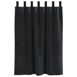 Berkfield Home Blackout Curtains with Hanging Loops 2 pcs Black Velvet - thumbnail 3