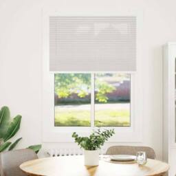 Berkfield Home Pleated Blind Light Grey 90x100 cm Fabric Width 89.4 cm Polyester