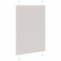Berkfield Home Pleated Blind Light Grey 90x100 cm Fabric Width 89.4 cm Polyester - thumbnail 4