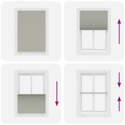 Berkfield Home Pleated Blind Light Grey 90x100 cm Fabric Width 89.4 cm Polyester - thumbnail 5