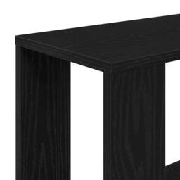 Berkfield Home Decorative Book Cabinet/Room Divider Black Oak 45x24x159 cm Engin - Size: 45 x 24 x 159 cm - thumbnail 8