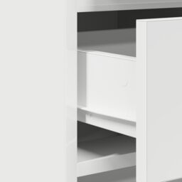 Berkfield Home 3 Piece Dressing Table Set with LED White Engineered Wood - thumbnail 9