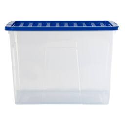 Wham Crystal 80L Clear Box & Stronger Lid PK4 in Blue - thumbnail 4