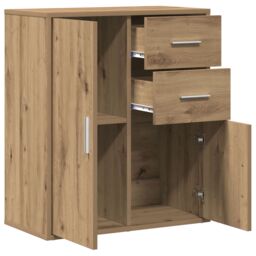 Berkfield Home Sideboard Artisan oak 60 x 31 x 70 cm Engineered wood in Brown - thumbnail 5