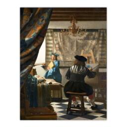 Artery8 Johannes Vermeer Framed Wall Art Print The Allegory of Painting - Size: A4 - thumbnail 3