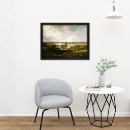 "Artery8 Wall Art Print Turner London From Greenwich Park Large Framed Wall Décor Art in Brown - Size: W18"" x H24""" - thumbnail 2