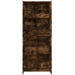 Berkfield Home Highboard Smoked Oak 70x35x180 cm Engineered Wood in Brown - Size: 70 x 35 x 180 cm - thumbnail 7