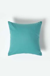 Homescapes Continental Egyptian Cotton Pillowcase 200 TC, 40 x 40 cm in Teal