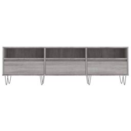 Berkfield Home TV Cabinet Grey Sonoma 150x30x44.5 cm Engineered Wood - thumbnail 5