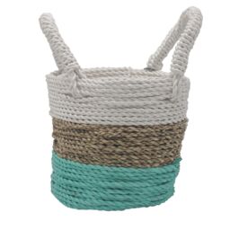 KDMD Seagrass Basket Set in Green - thumbnail 1
