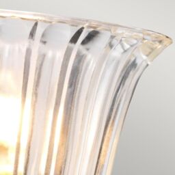 Netlighting Austen 1 Light Bathroom Wall Light Polished Nickel IP44 G9 in Grey - thumbnail 4