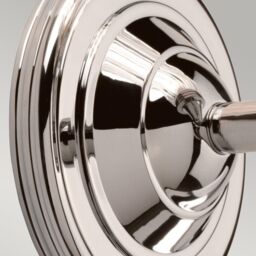 Netlighting Austen 1 Light Bathroom Wall Light Polished Nickel IP44 G9 in Grey - thumbnail 2