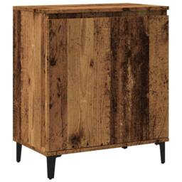 Berkfield Home Sideboard Old Wood 60x35x70 cm Engineered Wood in Brown - Size: 60 x 35 x 70 cm - thumbnail 1