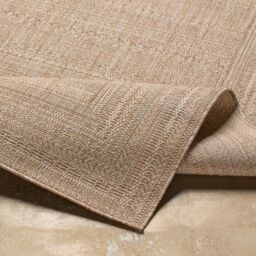 Livabliss Tuareg-Global Blue Beige Ivory Graphic In- & Outdoor Rug in Tan - Size: 200 cm x 275 cm - thumbnail 4