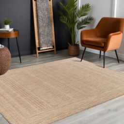 Livabliss Tuareg-Global Blue Beige Ivory Graphic In- & Outdoor Rug in Tan - Size: 200 cm x 275 cm - thumbnail 8