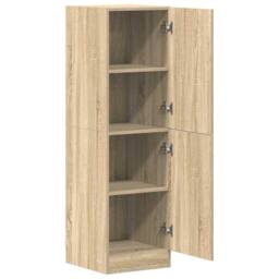 Berkfield Home Kitchen Cabinet Sonoma Oak 38x41.5x131.5 cm Engineered Wood in Light Oak - thumbnail 5