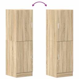 Berkfield Home Kitchen Cabinet Sonoma Oak 38x41.5x131.5 cm Engineered Wood in Light Oak - thumbnail 8